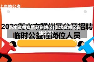 衡水冀州疫情分布地区(衡水冀州区有确诊吗)