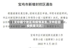 【汉中哪个地区有疫情发生,汉中是否疫情重灾区】