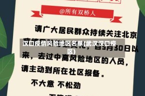 汉口疫情风险地区名单(武汉汉口疫区)