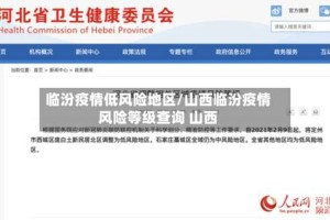 临汾疫情低风险地区/山西临汾疫情风险等级查询 山西