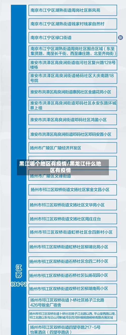 黑江哪个地区有疫情/黑龙江什么地区有疫情-第2张图片