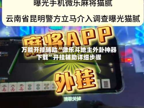 万能开挂辅助“微乐斗地主外卦神器下载”开挂辅助详细步骤-第2张图片