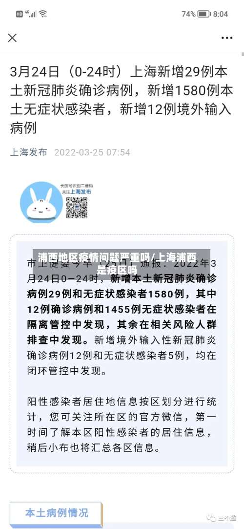 浦西地区疫情问题严重吗/上海浦西是疫区吗-第3张图片