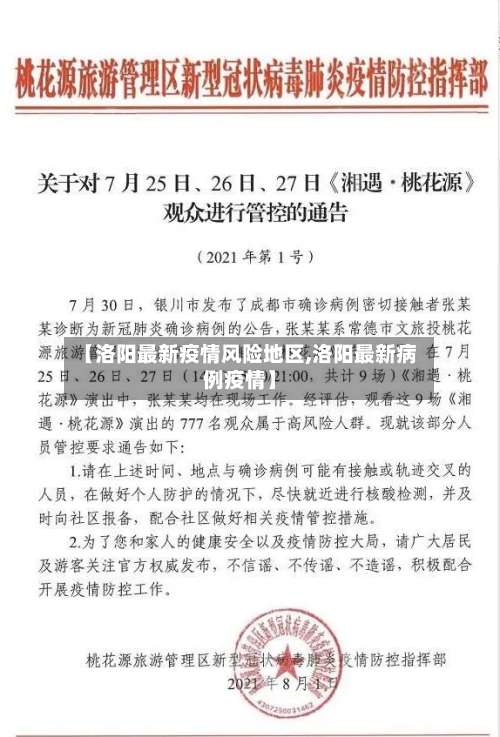 【洛阳最新疫情风险地区,洛阳最新病例疫情】-第3张图片