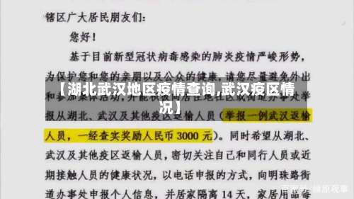 【湖北武汉地区疫情查询,武汉疫区情况】-第1张图片