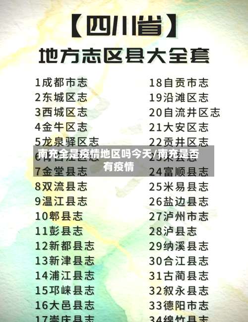 南充全是疫情地区吗今天/南充是否有疫情-第1张图片